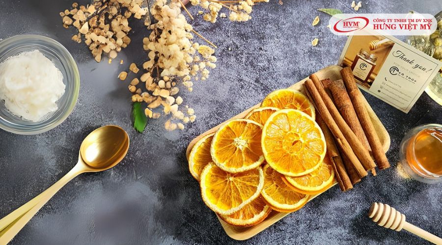 Set trà cam quế mật ong