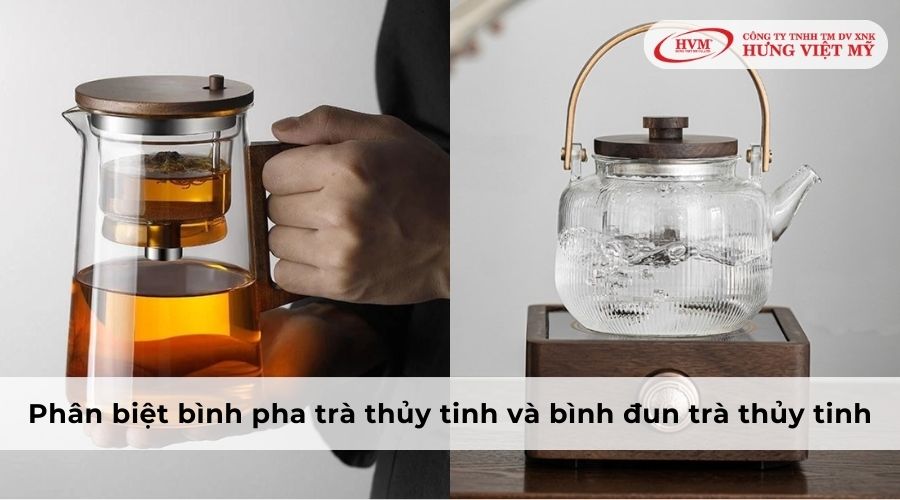 Phân biệt bình pha trà thủy tinh và bình đun trà thủy tinh