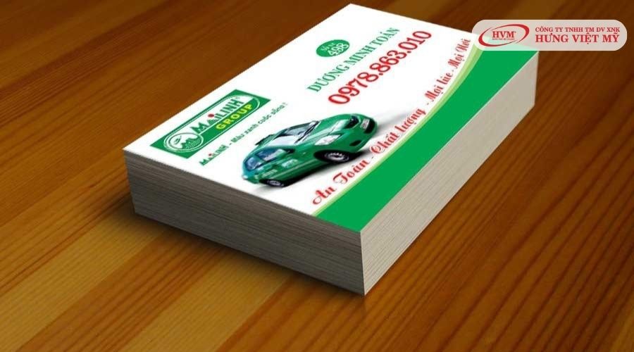 Mẫu card visit taxi cơ bản