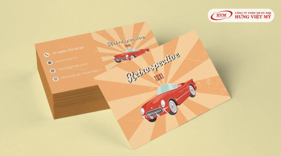 Mẫu card visit taxi sáng tạo