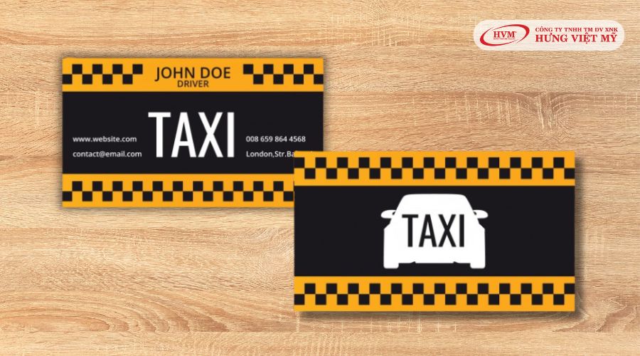 Mẫu card visit tối giản