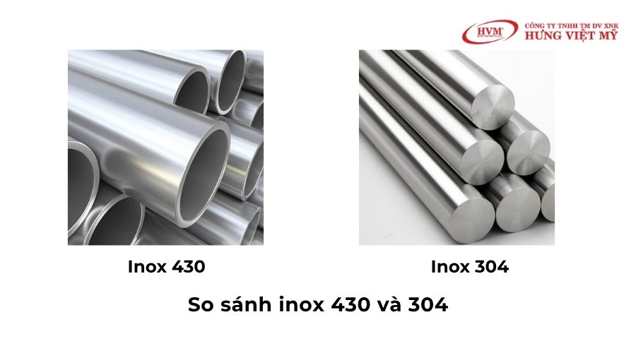 So sánh inox 430 và 304