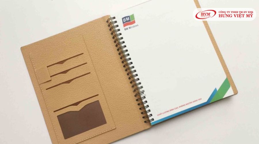 Sổ da cao cấp lò xo tiện lợi