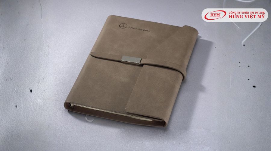 Sổ da in logo bìa cóng ấn tượng