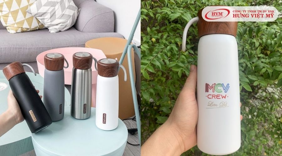 Bình giữ nhiệt có thiết kế tay cầm ở nắp