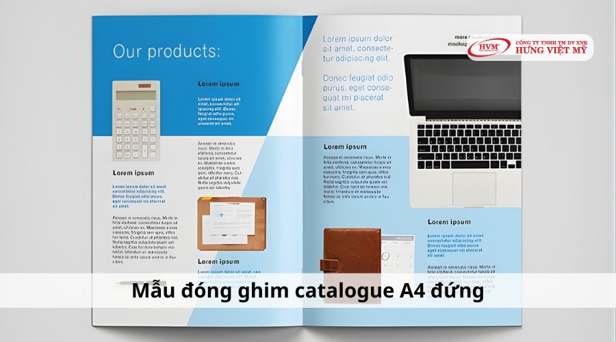 Mẫu in catalogue A4 đứng