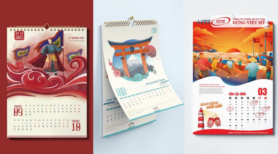 In lịch Tết đẹp