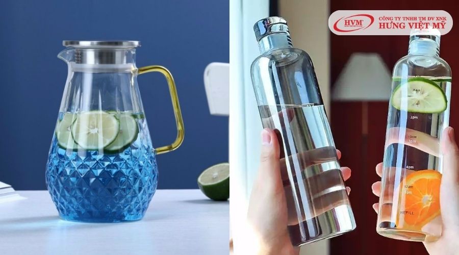 Bình nước thủy tinh an toàn cho sức khỏe và tiện lợi