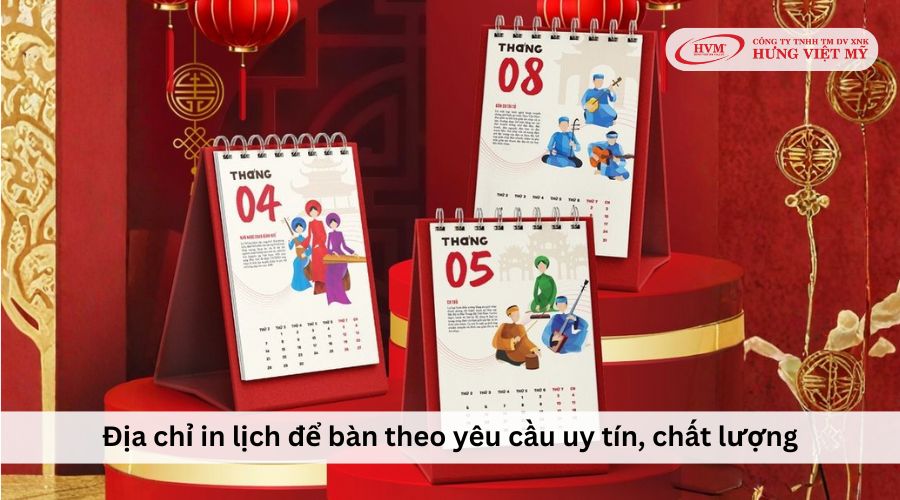Địa chỉ in lịch để bàn theo yêu cầu uy tín