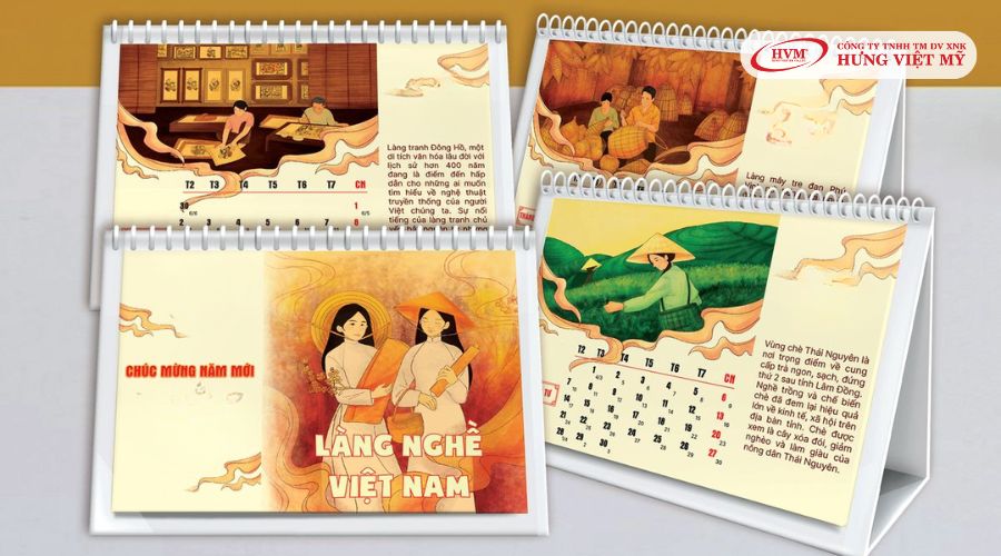 In lịch để bàn theo nhu cầu riêng