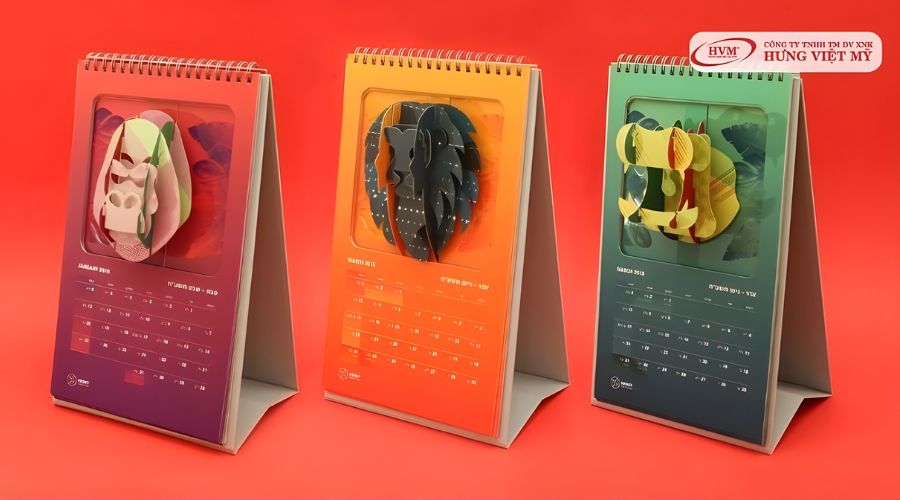 Lịch để bàn 3D