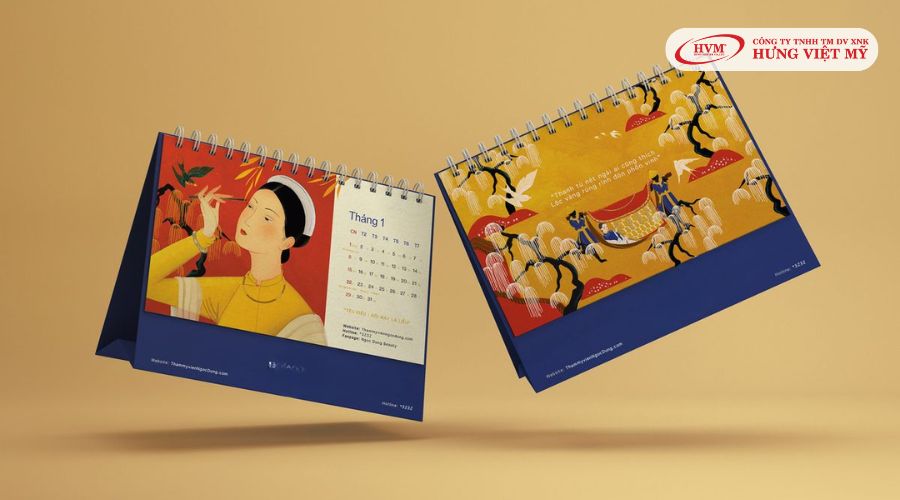 Lịch để bàn ấn tượng