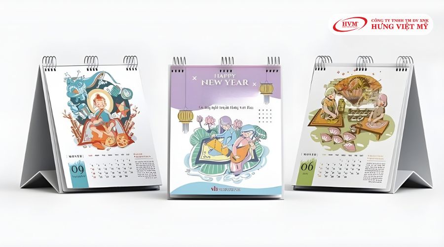 Lịch để bàn cách điệu