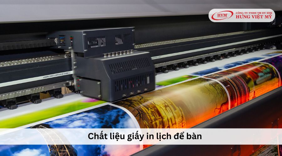 Những loại giấy in lịch để bàn thông dụng