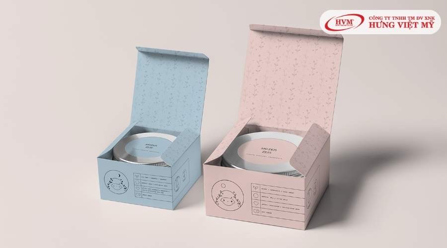 Hộp giấy in logo chất liệu Crystal