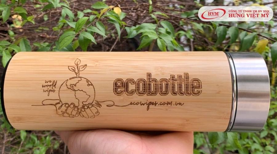 Bình giữ nhiệt khắc tên và lời cảm ơn