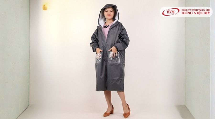 Áo mưa đơn kiểu dáng đơn giản, gọn nhẹ