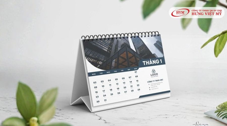 Lịch để bàn giúp quảng bá thương hiệu cho doanh nghiệp