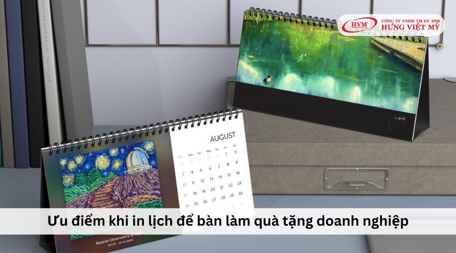 Ưu điểm khi in lịch để bàn làm quà tặng doanh nghiệp Tết 2026