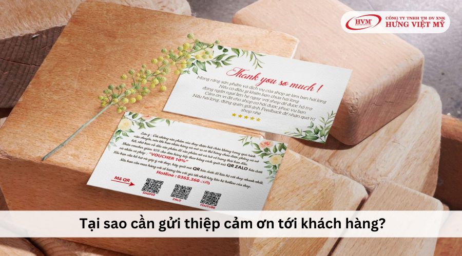 Lý do nên gửi thiệp cảm ơn khách hàng