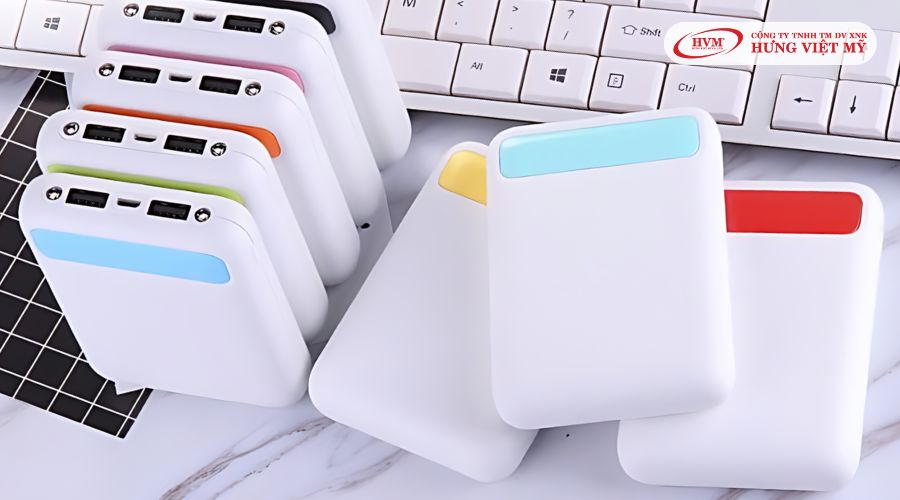 Pin sạc dự phòng in logo hiện đại