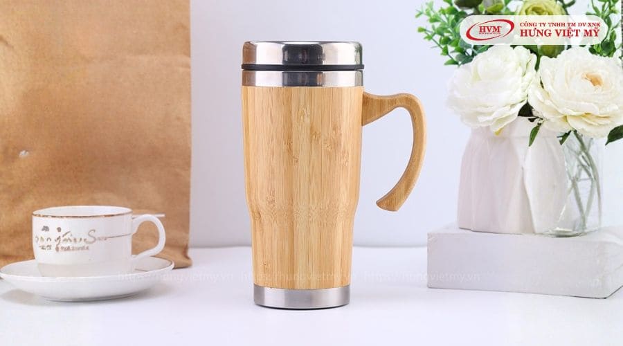 Ly giữ nhiệt vỏ tre thân thiện môi trường