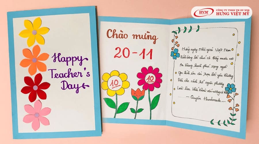 mẫu thiệp 20/11 đẹp, ấn tượng 5