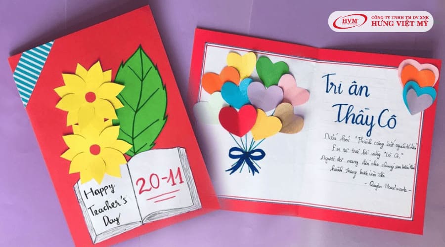 mẫu thiệp 20/11 đẹp, ấn tượng 9