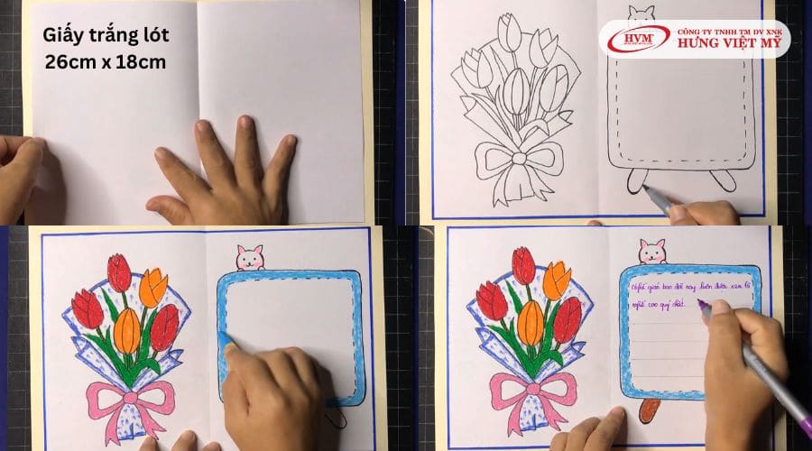 Trang trí và viết lời chúc 20/11