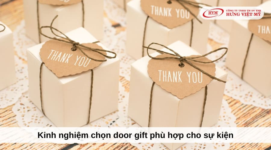 kính nghiệm chọn door gift phù hợp cho sự kiện