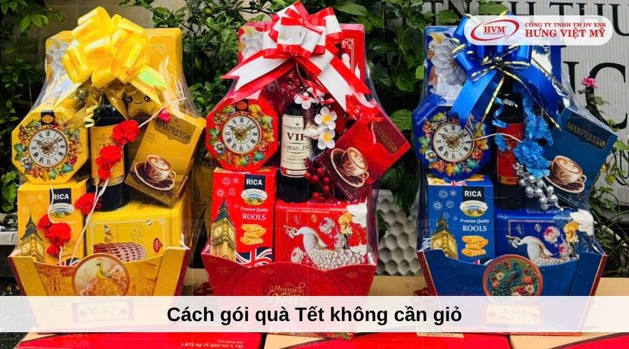 Cách gói quà Tết không cần giỏ đơn giản, tiết kiệm chi phí