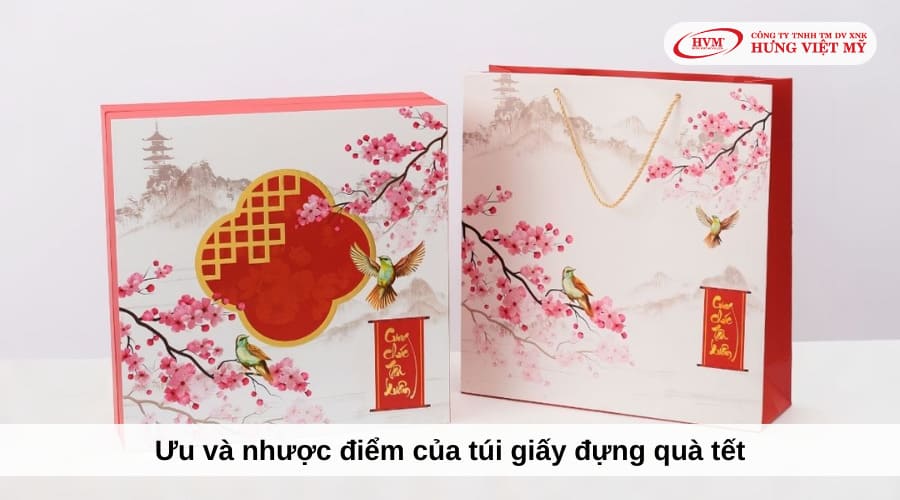 ưu nhược điểm túi giấy đựng quà tết 
