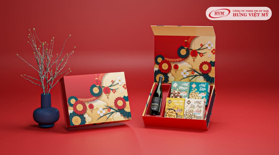 túi giấy có đóng nắp nam châm 