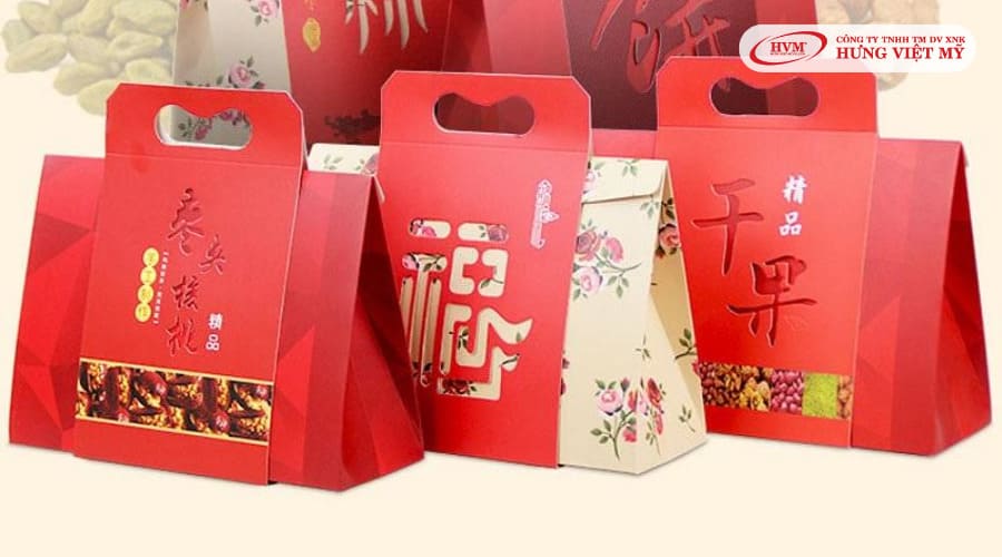 túi giấy đựng quà tết có nắp