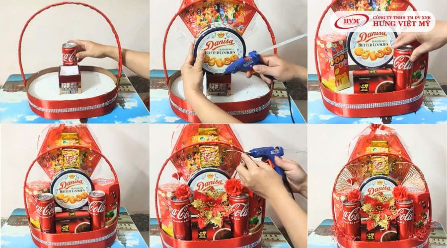 Từng bước chi tiết cách làm giỏ quà tết đẹp