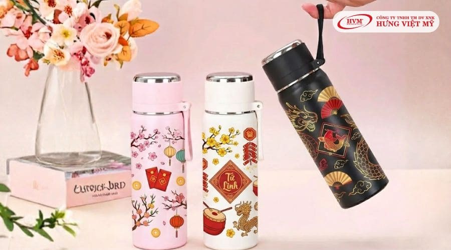Bình giữ nhiệt phiên bản Tết 2026