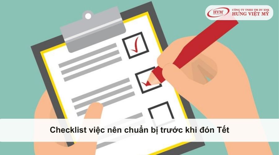 Checklist việc nên làm trước ngày Tết