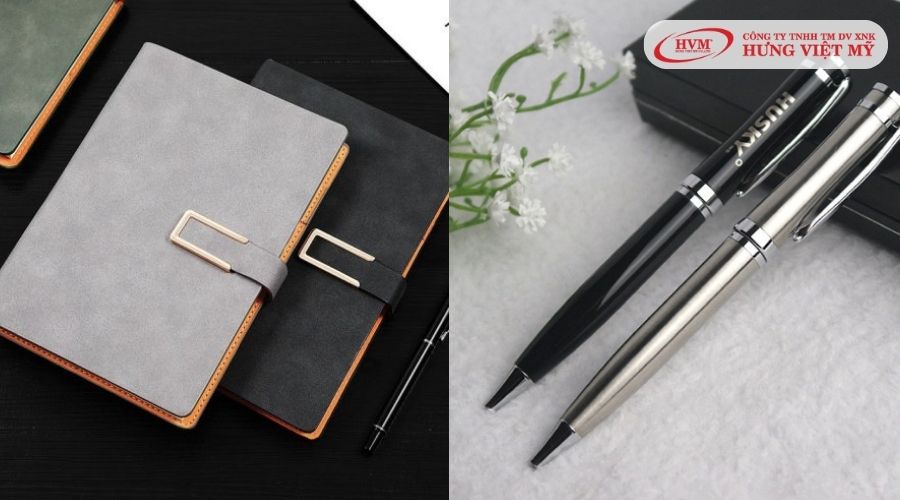 Bút và sổ tay sang trọng