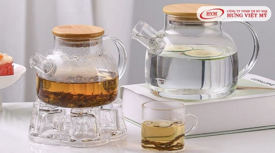 Bộ ấm trà thủy tinh