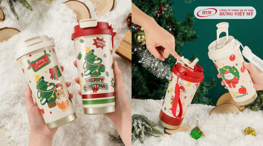 Cốc giữ nhiệt Giáng Sinh