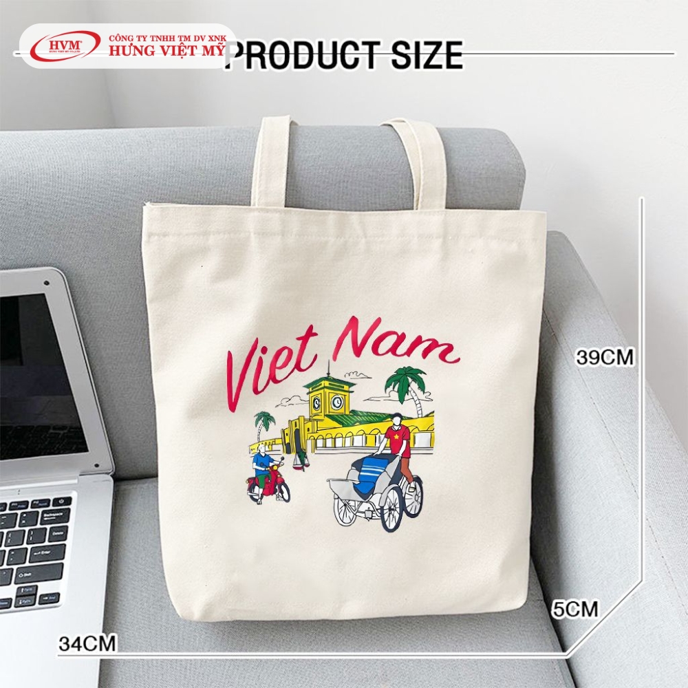 Túi vải Canvas cao cấp đa dạng phong cách