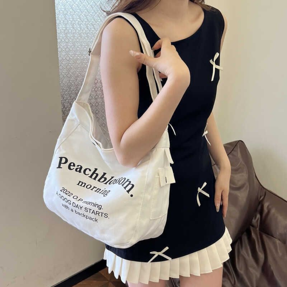 Túi vải Canvas cho nữ nhỏ gọn đựng đồ cá nhân