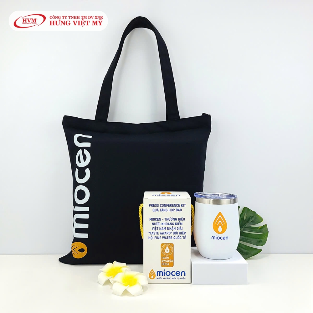 Túi vải Canvas quà tặng doanh nghiệp in logo theo yêu cầu