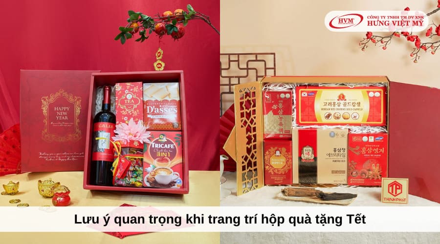 Lưu ý quan trọng khi trang trí hộp quà tặng Tết