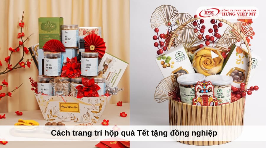 Cách trang trí hộp quà Tết tặng đồng nghiệp