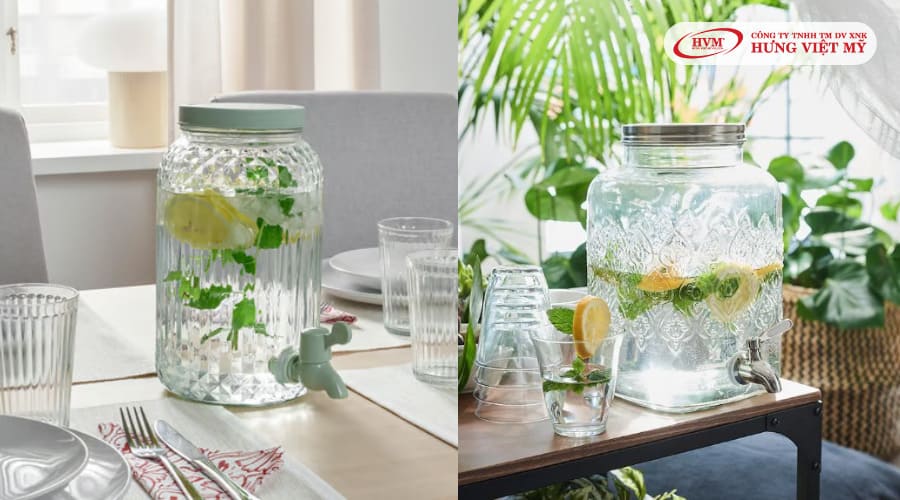 Bình thủy tinh có vòi IKEA