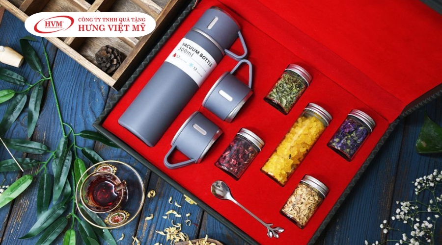 Set qu&agrave; tặng doanh nghiệp b&igrave;nh giữ nhiệt