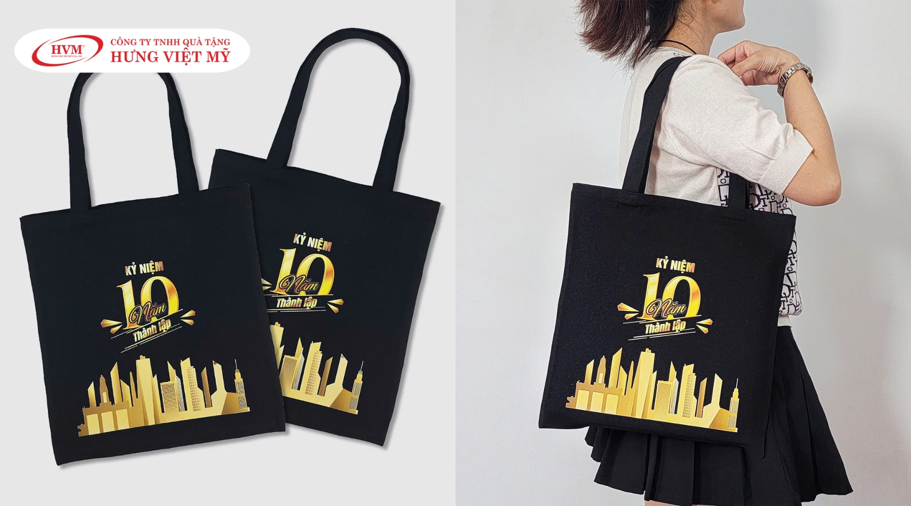 In túi canvas - Quà tặng doanh cuối năm