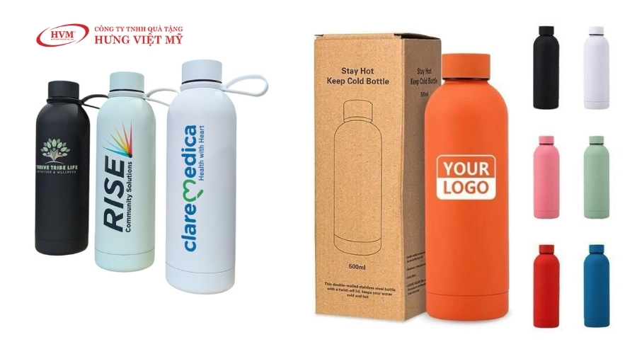 B&igrave;nh giữ nhiệt in logo gi&aacute; rẻ theo y&ecirc;u cầu