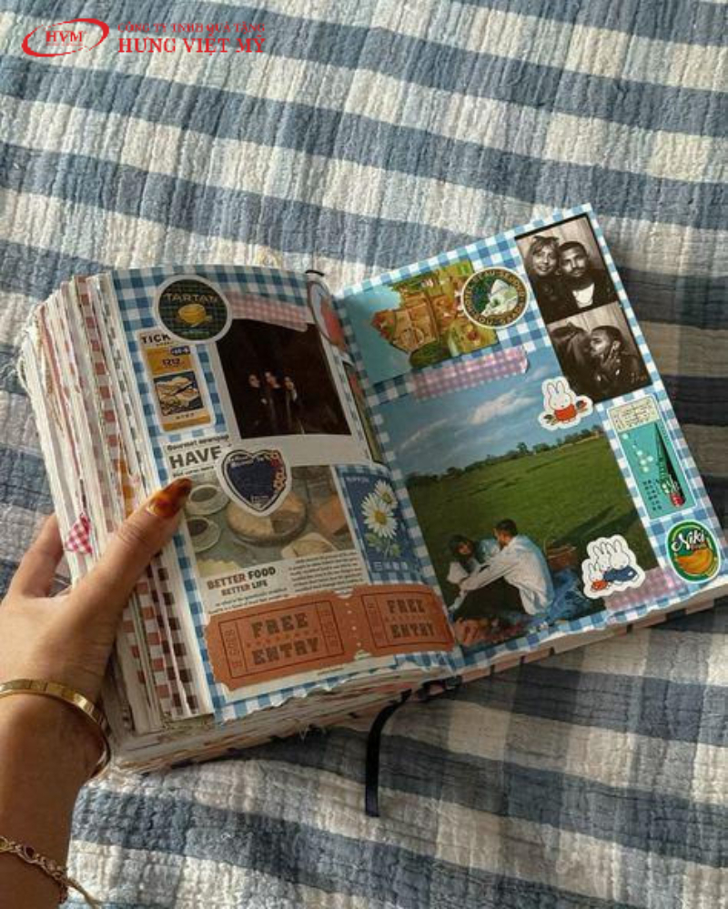 Mẫu sổ tay làm từ giấy thừa đẹp, đơn giản